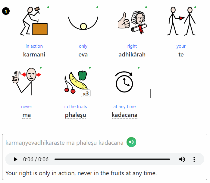 Visual Sanskrit Results Preview